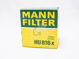 2x HU816x (11427953129 equivalent) Mann Filter oil filters.