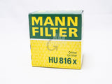 HU816x (11427953129 equivalent) Mann Filter oil filter.